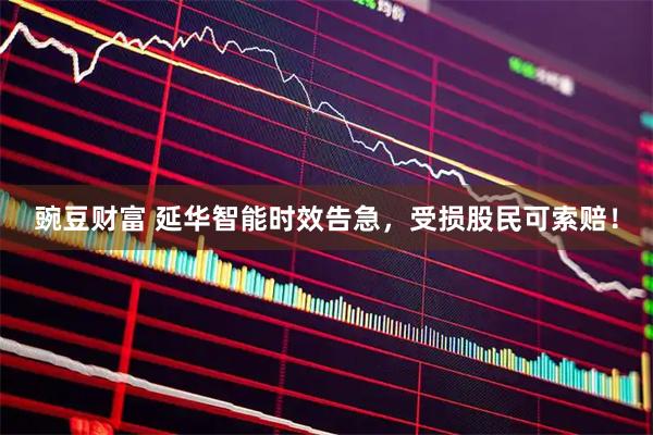 豌豆财富 延华智能时效告急,受损股民可索赔!